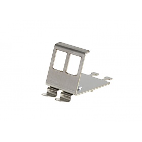 Frame for keystone jack 2 Port, DIN rail mounted