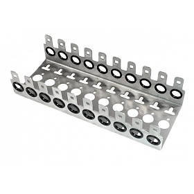 Mounting frame for 10 pairs module, 10 ways