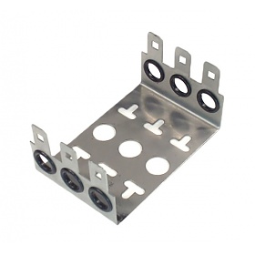 Mounting frame for 10 pairs module, 3 ways