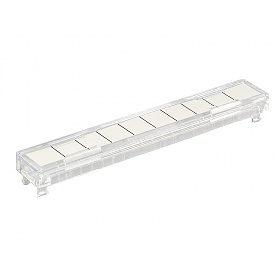 Hinged label holder for 10 pairs