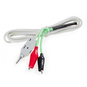 Test cable with  alligator clip 2 pole, 1.5m