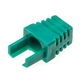 Cable boot w/inserts, green