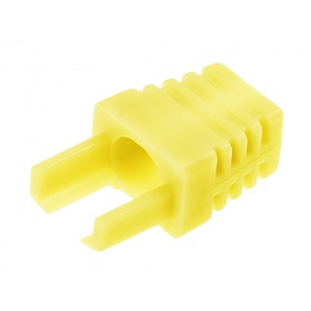 Cable boot w/inserts, yellow