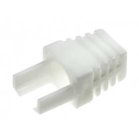 Cable boot w/inserts, white