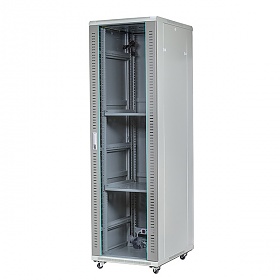 Server Cabinet, Rack 19", 42U, floor standing cabinet, glass door, 800mm