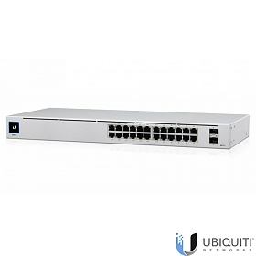 Ubiquiti USW-Pro-24-PoE, Managed switch, 24x 10/1000 RJ-45, 2x 10G SFP+, PoE+, 19"