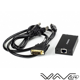 KVM dongle, Wave KVM , RJ-45 to USB+DVI , kat.5 (WK-C5DVI)
