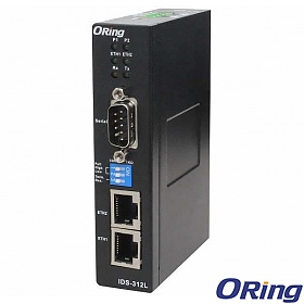 ORing IDS-312L, Industrial Device Server, 1x RS-232/422/485 + 2x 10/100 RJ-45 (LAN)