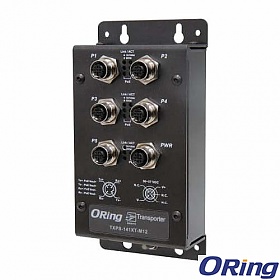 ORing TXPS-141XT-M12-24V, Unmanaged switch, 5x 10/100/500 M12 PoE