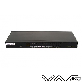 KVM switch, Wave KVM , 16 to 1, PS/2 or USB console, PS/2 and USB PC ports, 19"