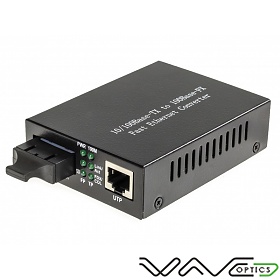 Media converter 10/100M RJ-45/SC, SM 1310nm, 60km