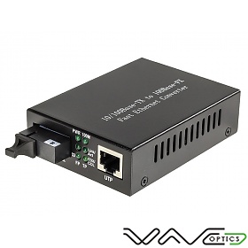 Media converter 10/100M RJ-45/SC, SM 1550nm, 20km, WDM