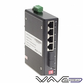Unmanaged switch, 4x 10/1000 RJ-45 + 2x 1000 SFP (Wave Industrial WO-IS-2GF4GC)