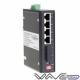 Managed industrial switch, 4x 100/1000 RJ-45, 2x 1000 SFP (Wave Industrial WO-IS-M2GF4GT-M)