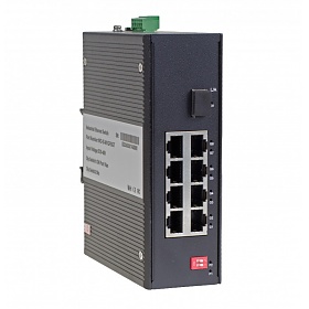 Unmanaged industrial switch, 8x 100/1000 RJ-45+ 1x 1000 SFP (Wave Industrial WO-IS-M1GF8GT)