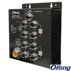 ORing TGXPS-1080-M12-MV, Unmanaged switch, 8x 10/100/1000 M12 PoE