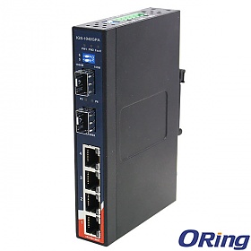 IGS-1042GPA, Industrial 6-port slim type unmanaged Gigabit Ethernet switch, DIN, 4x 10/1000 RJ-45 + 2x 1000 SFP