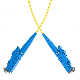 Fiber optic patch cord, E2000/UPC-E2000/UPC, SM, 9/125 simplex G652D fiber, L=1m