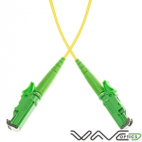 Fiber optic patch cord, E2000/APC-E2000/APC, SM, 9/125 simplex G652D fiber 3.0mm, 1m
