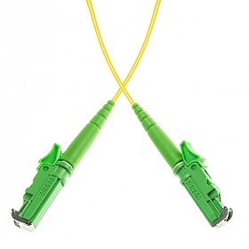 Fiber optic patch cord, E2000/APC-E2000/APC, SM, 9/125 simplex, G652D fiber 3.0mm, L=2m