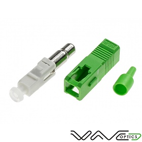 Fiber optic connector SC/APC SM, 0.9mm