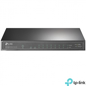TP-Link TL-SG1210P, Smart switch, 9x 10/100/1000 RJ-45, 1 SFP slots, PoE+, desktop
