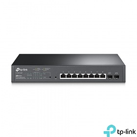 TP-Link TL-SG2210MP, Smart switch, 8x 10/100/1000 RJ-45, 2x SFP, PoE+