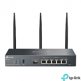 3000Mbps Wireless gigabit VPN Router Omada, 5x 10/100/1000 RJ-45, 1 SFP slots, desktop (TP-Link ER706W)
