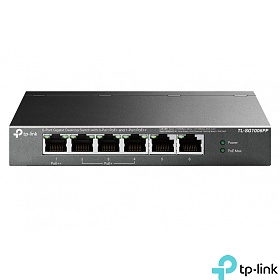TP-Link TL-SG1006PP, Unmanaged switch, 6x 10/100/1000 RJ-45, PoE++