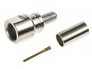 FME male connector, crimp type, RG58 