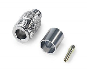 N female connector, crimp type, H1000 