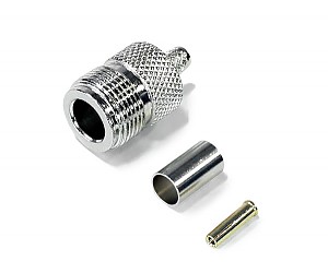 N female connector, crimp type, H155 