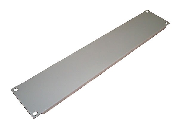 Blank panel, 19", 3U, gray 