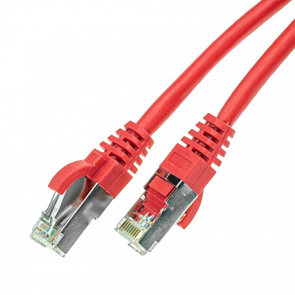 FTP Patch cable, cat. 5e, 0.5m, red