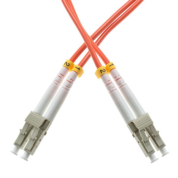 Patchcord LC/UPC-LC/UPC, MM, 50/125 duplex, OM2 fiber, 0.5 m 