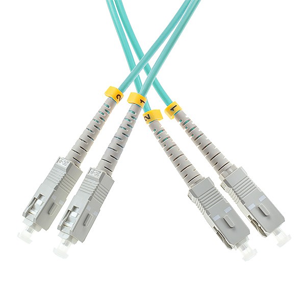 Patchcord SC/UPC-SC/UPC, MM, 50/125 duplex, OM3 fiber, 0.5 m 