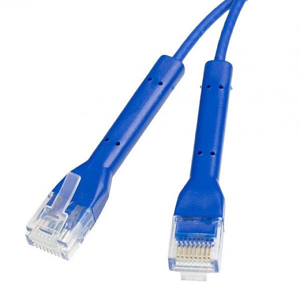Patch cable UTP cat. 6a, 0.5 m, blue, LSOH, ultra-flex 