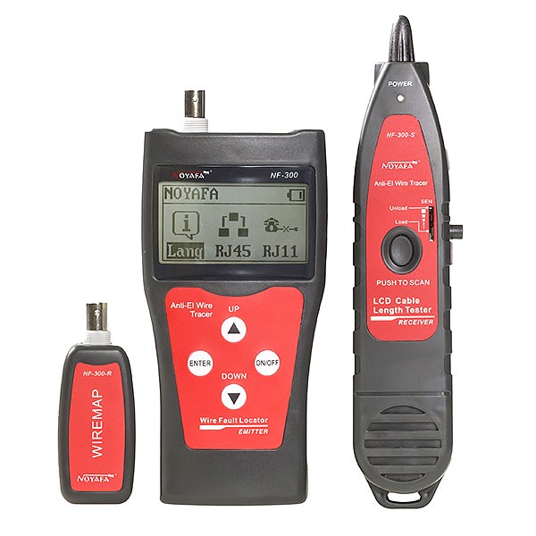 Cable tester RJ-45, w/LCD and scan detector (NOYAFA NF-300) 