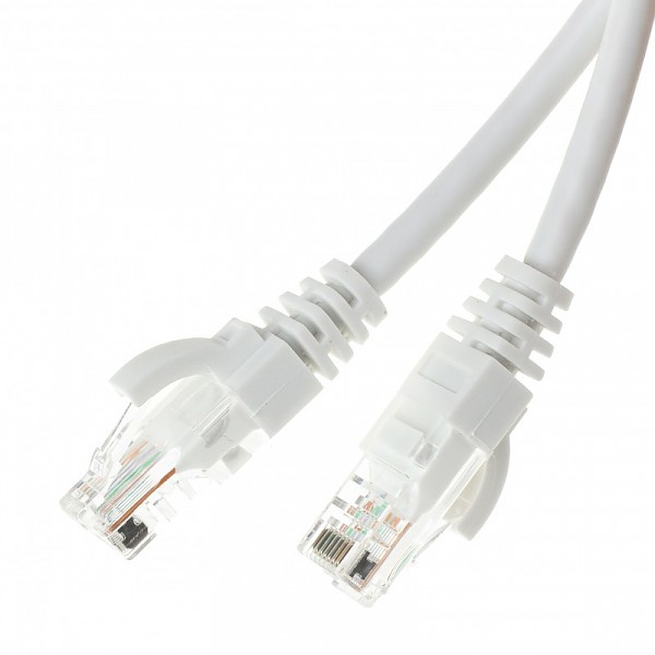 Patch cable UTP cat. 5e, 0.25 m, white