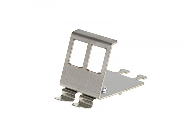 Frame for keystone jack 2 Port, DIN rail mounted 