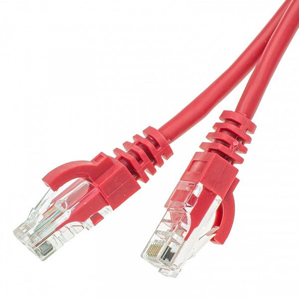 Patch cable UTP cat. 6, 15.0 m, red 