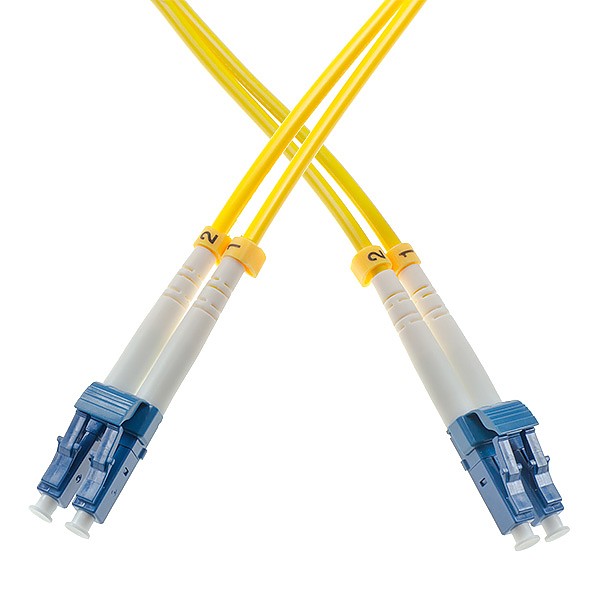 Fiber optic patch cord, LC/UPC-LC/UPC, SM, 9/125 duplex, G652D fiber 3.0mm. L=15m