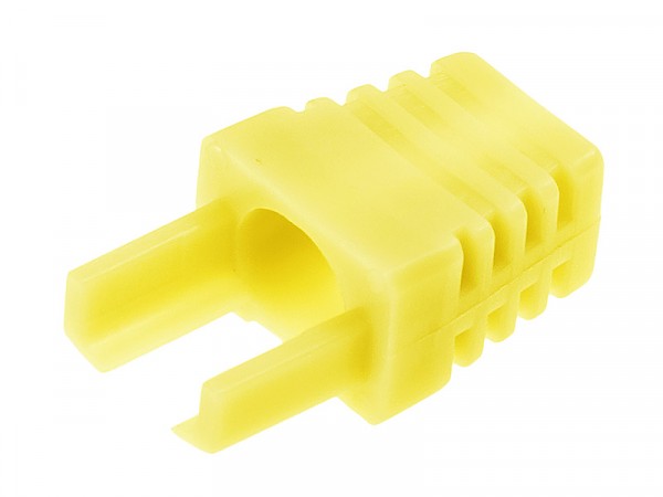 Cable boot w/inserts, yellow 