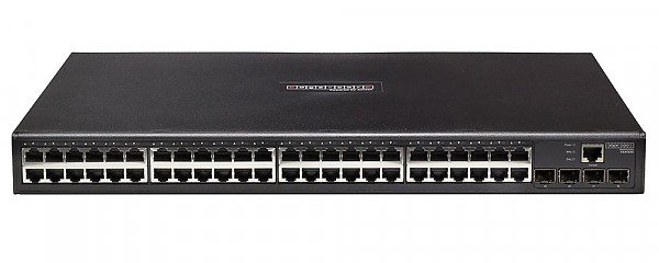 Edge-corE ES4548D, Managed switch L2, 44x 10/1000 RJ-45, 4 slide-in SFP / RJ-45 slots, IP stacking, IPv6, 19" 