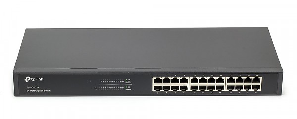 Unmanaged switch, 24x 10/100/1000 RJ-45, 19" (TP-Link TL-SG1024) 