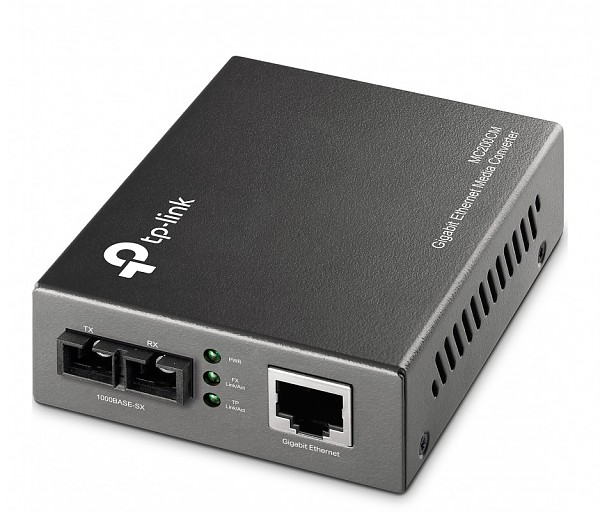 Gigabit media converter 1000M RJ-45/SC, MM 850nm, 550m (TP-Link MC200CM)