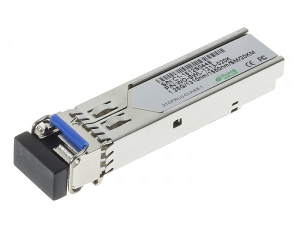 SFP WDM Module, 1Gb, LC SM, 20km, TX:1310nm