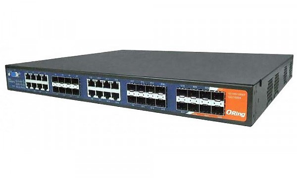 ORing RGS-9168GCP-E-EU, Industrial Managed switch, 16x 10/100/1000 COMBO Ports with SFP + 8 slide-in SFP slots, O/Open-Ring <30ms