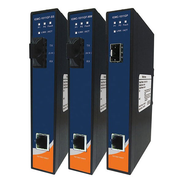 Media converter 1x 10/1000TX (RJ-45) + 1x 1000FX (MM SC) (ORing IGMC-1011GF-MM-SC) 