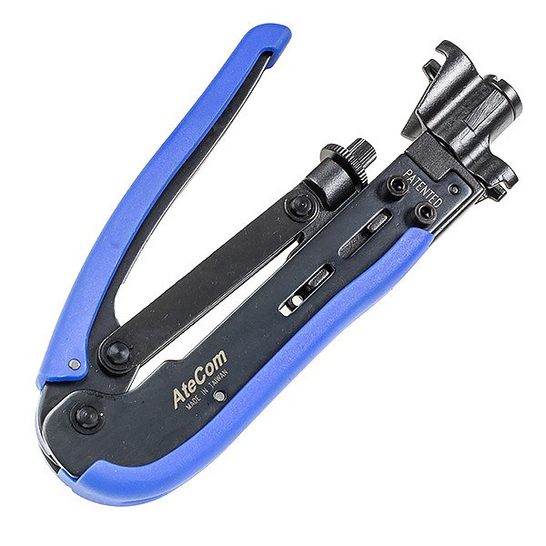 Compression crimping tool for F type compression connectors (Hanlong HT-H548A1) 